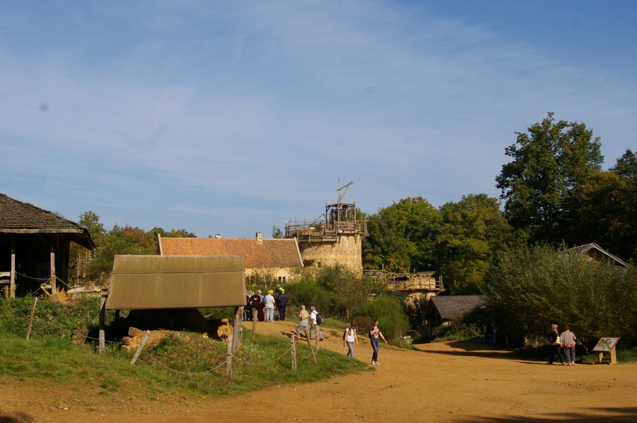 Visite de Guédelon; Construction d'un château fort (Yonne) 